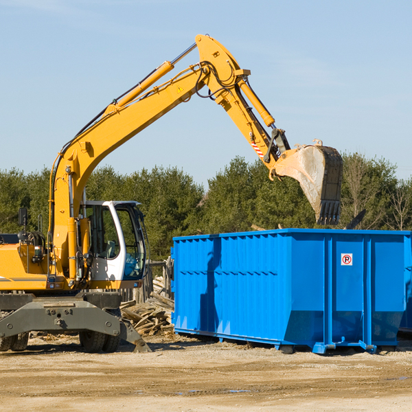 what size residential dumpster rentals are available in Martin Tennessee